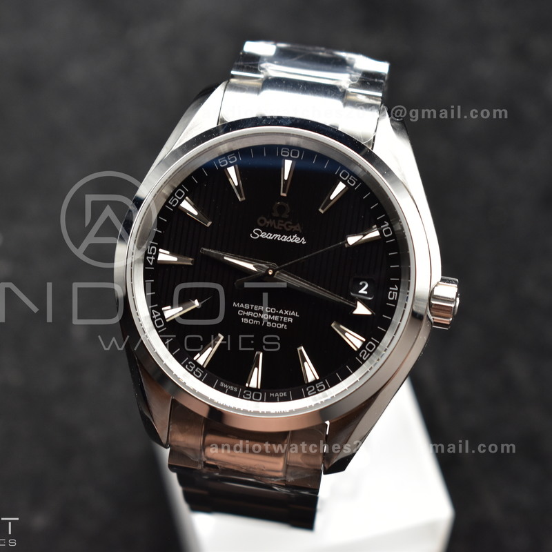 Aqua Terra 150M SS VSF 1:1 Best Edition Black Vertical Dial On SS Bracelet A8500
